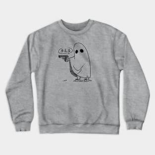 Ghost with Gun Crewneck Sweatshirt